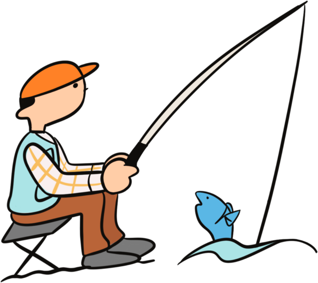 釣りをする人