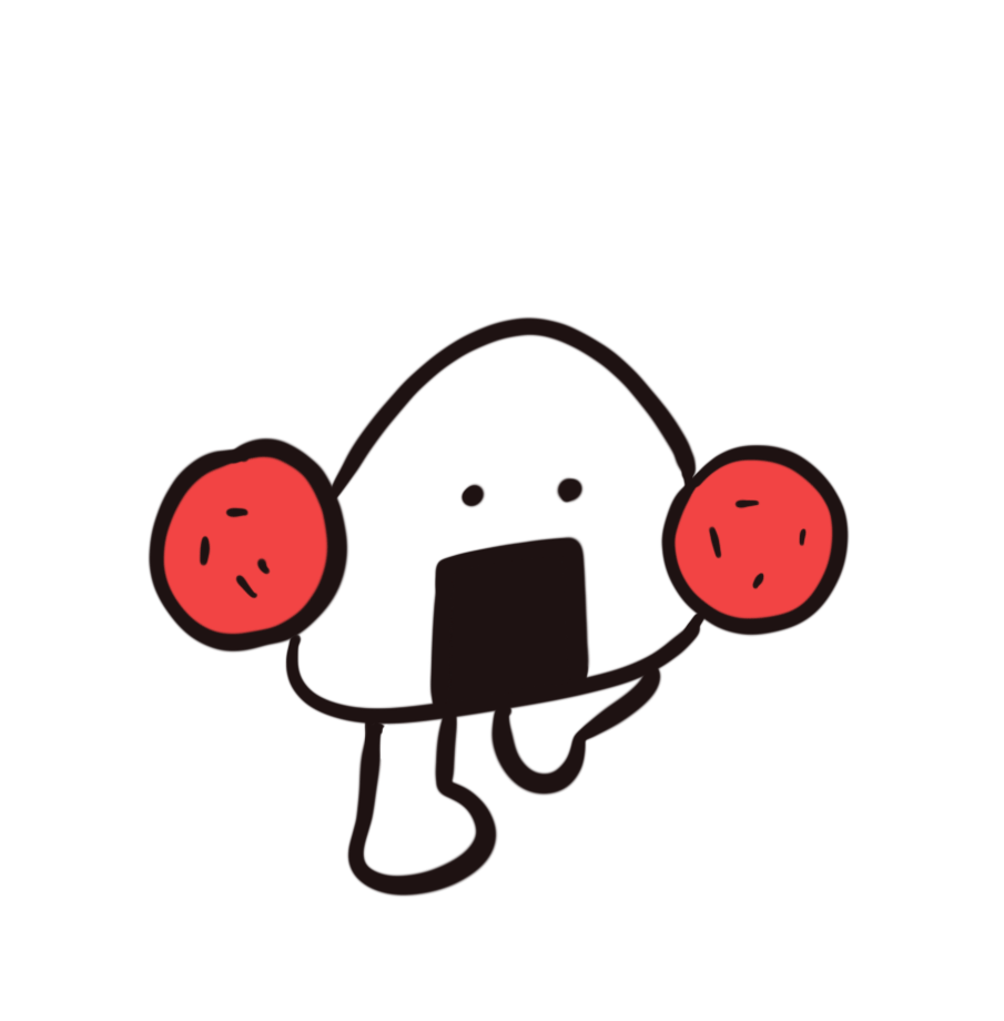 チアダンスを踊るおにぎり
