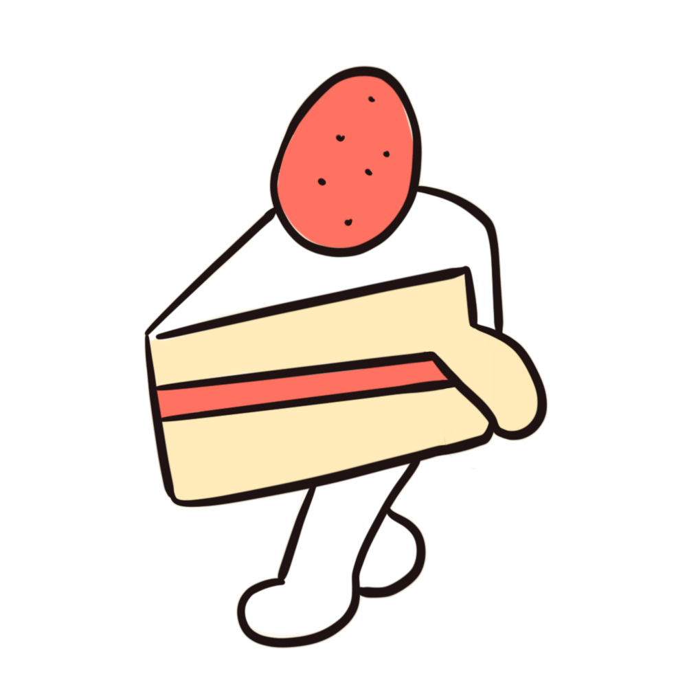 歩く苺のショートケーキ